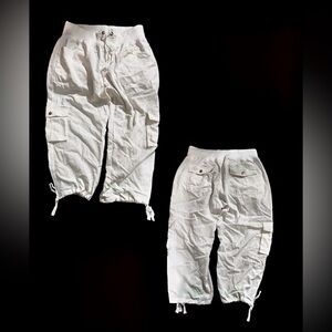 White Cargo Pants